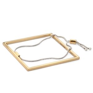 Jenny Bird Gold & Silver Nora Bangle Cuff Bracelet NEW